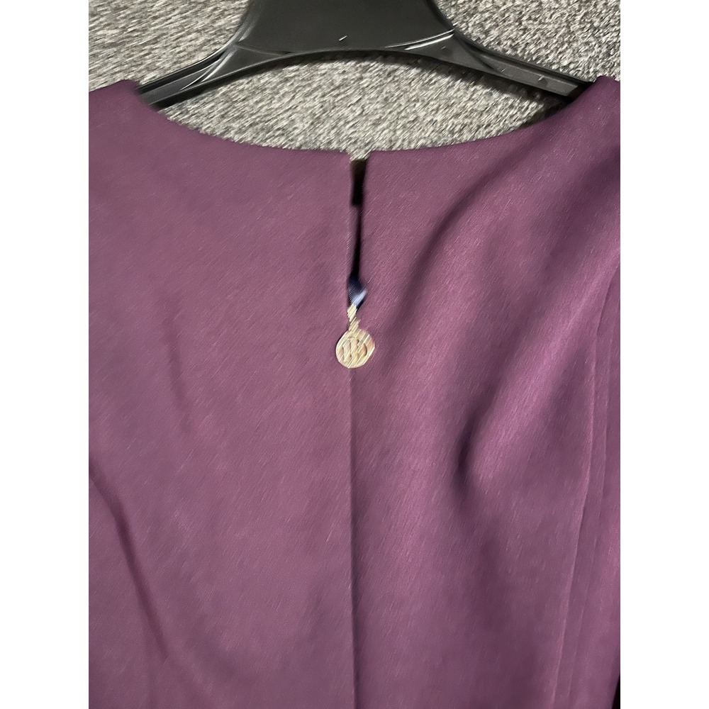 Tommy Hilfiger Womens Aubergine Purple 3/4 Sleeve A-Line Dress Size 16 A9FC1CEG - Picture 5 of 12